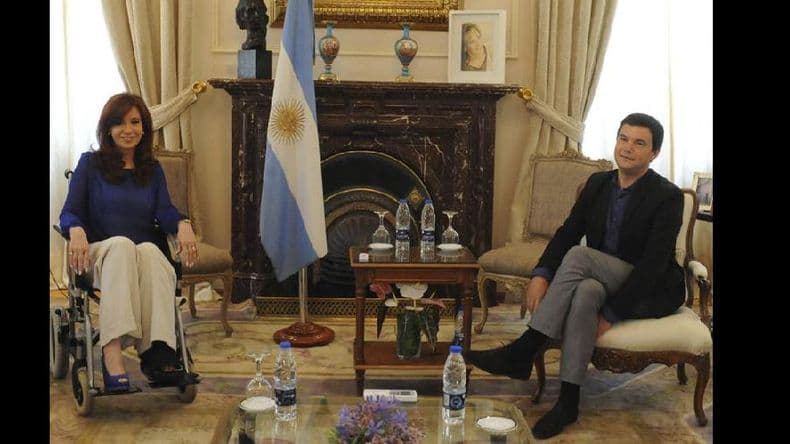 Cristina Kirchner recibió al economista Thomas Piketty