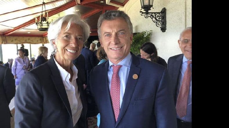 Antes de comenzar la cumbre del G7, Macri se mostró con Lagarde