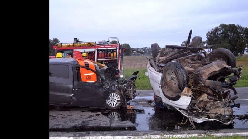 Seis personas murieron en un fatal accidente sobre la ruta Nº 188, cerca de Rojas