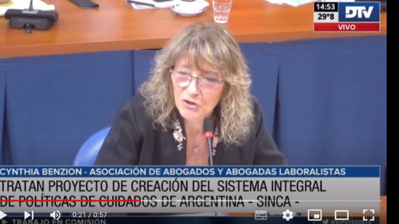 Representantes gremiales respaldaron el proyecto que crea el Sistema Integral de Cuidados