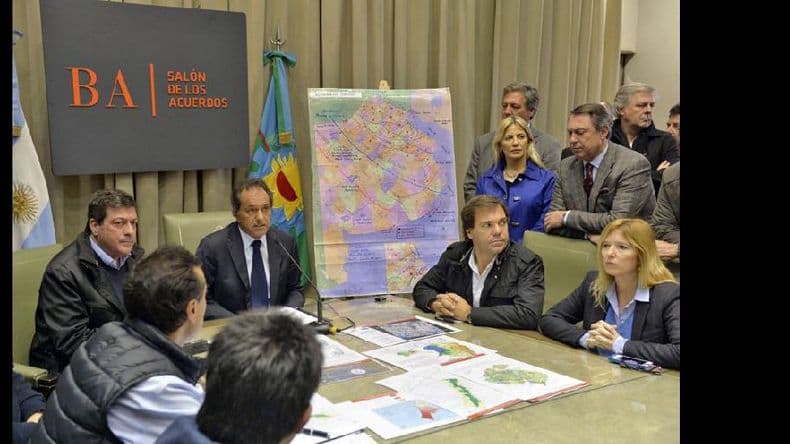 Scioli decretó la emergencia hídrica en la provincia