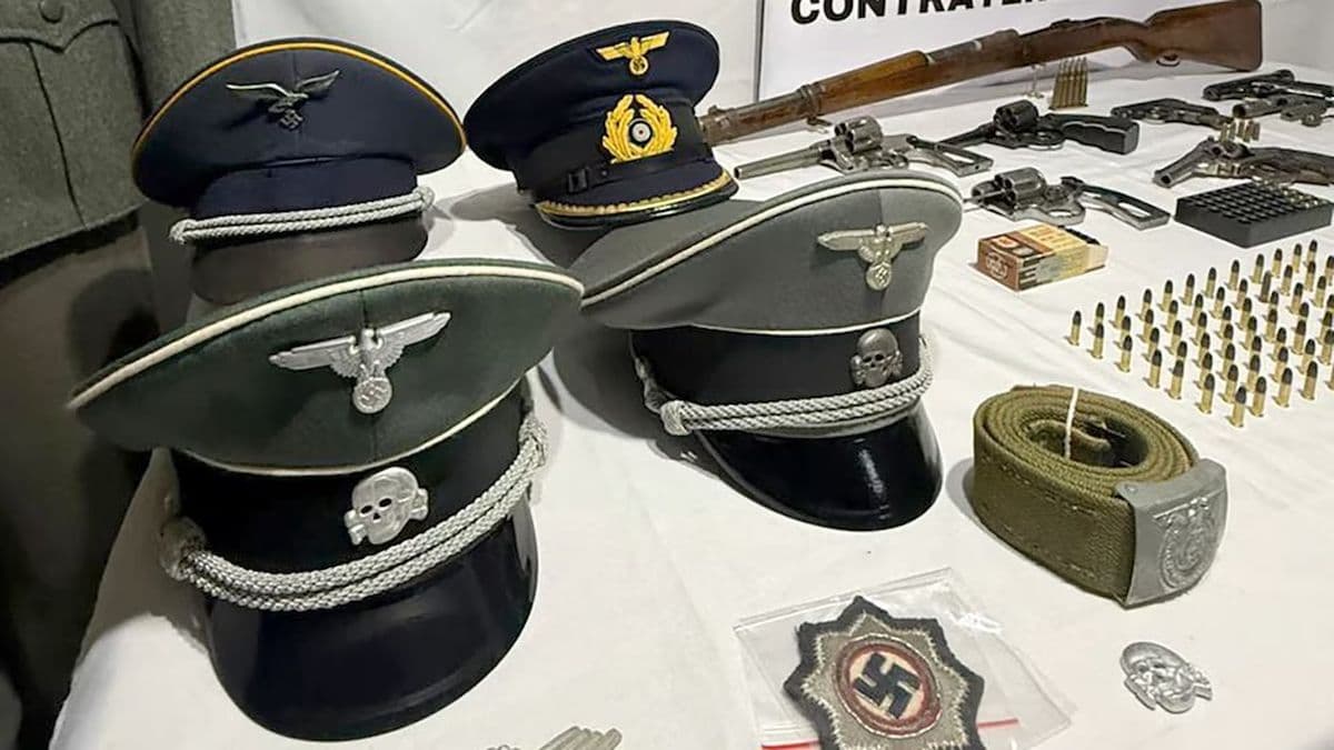 Armas y dagas: la colección nazi de un hombre de Gerli que terminó detenido por vender un uniforme
