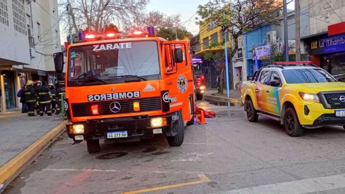 Incendio en Zárate obligó a evacuar un edificio completo en la madrugada