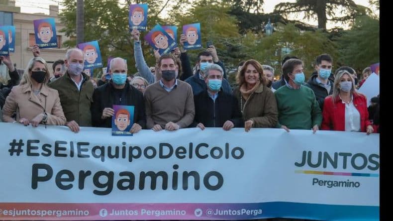 Santilli y Larreta recorrieron Pergamino con Ignacio Maiztegui y Javier Martínez