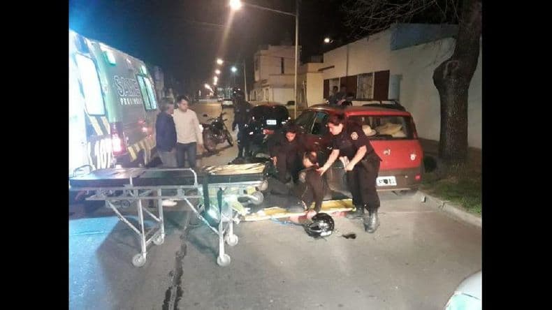Chocaron un automóvil y una motocicleta en Jujuy y Lorenzo Moreno