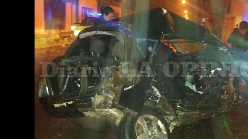 Murió el joven del accidente ocurrido en Estrada y Larrea