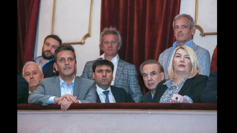 Massa, Pichetto, Bertone y Bossio se mostraron juntos en un acto en Bahía Blanca