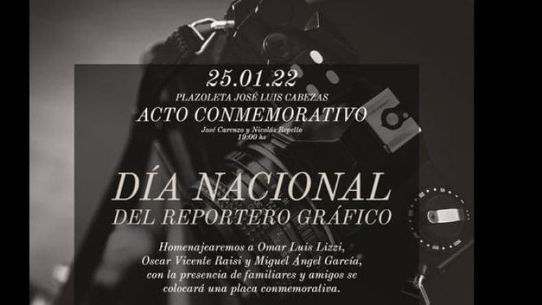 Homenaje a tres reporteros gráficos fallecidos de nuestra ciudad