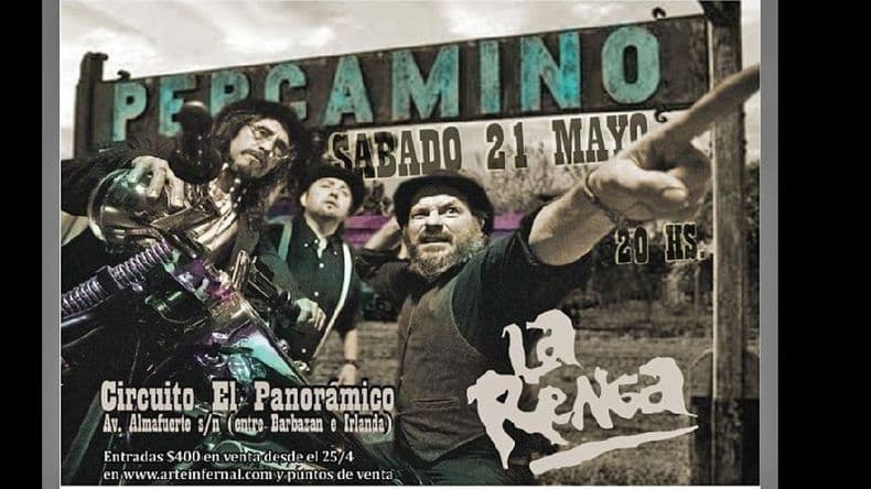 La Renga se presentará en Pergamino el 21 de mayo