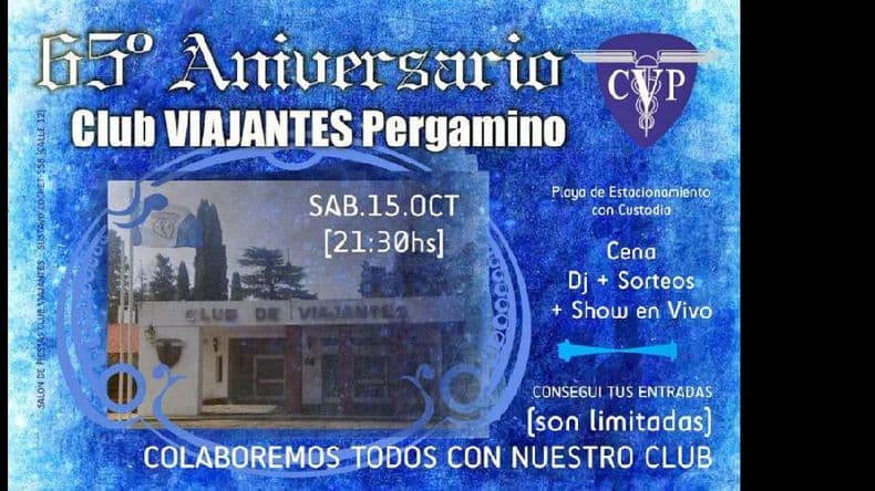 Viajantes conmemorará con una cena su 65º aniversario