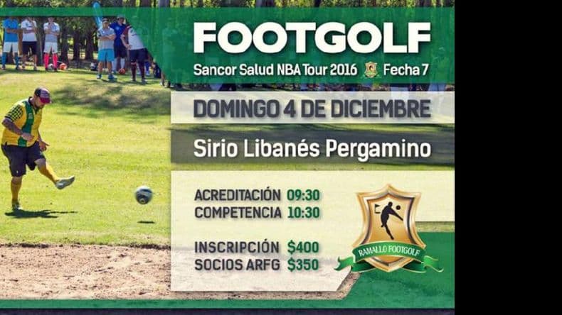 Mañana en Sirio será el cierre del “Sancor Salud NBA Tour” de footgolf
