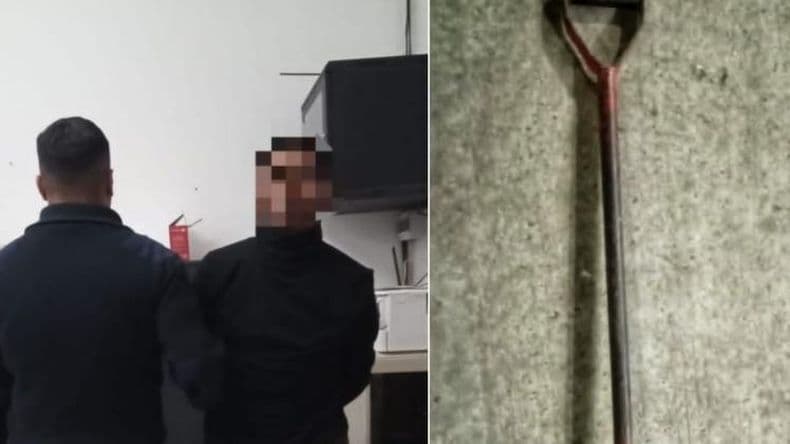 Un sujeto intentó agredir a la Policía con una pala de punta tras hostigar a la vecina