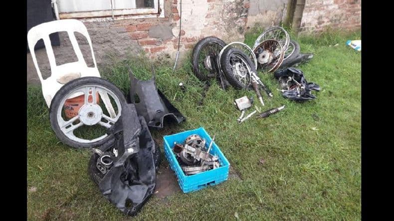 Recuperan motopartes en Urquiza
