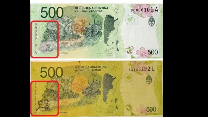 Por qué hay billetes de 500 pesos que se venden en Internet a 200.000 pesos