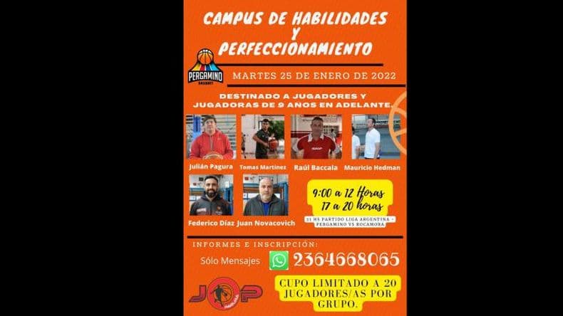 Campus de habilidades y tecnificación de basket