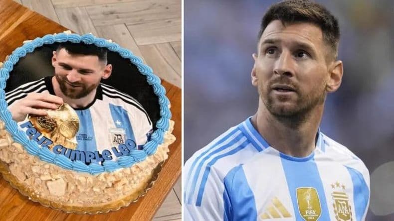 Los pergaminenses que hicieron la torta de Messi para su cumpleaños