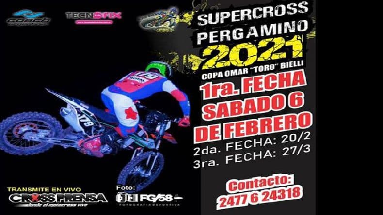El Nocturno de Supercross comenzará el sábado en el Parque Motor Pergamino