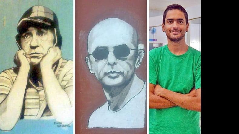 Martín Lacuadra embellece el paisaje urbano con sus dibujos