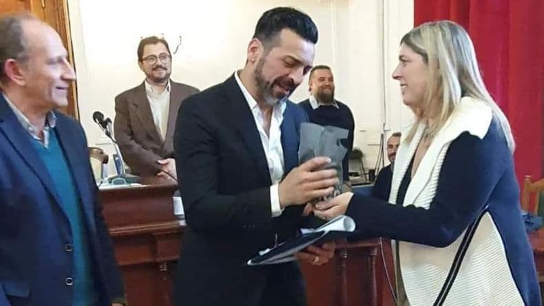 Emotivo reconicimiento a Ricardo Astrada, declarado "Pergaminense Sobresaliente"
