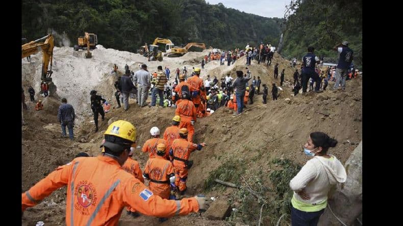 Guatemala: 56 muertos y 350 desaparecidos por un alud
