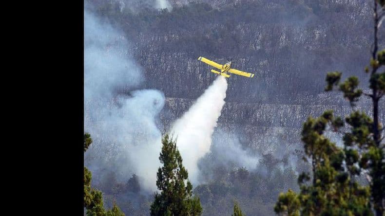 Siguen los trabajos para combatir el fuego en Chubut