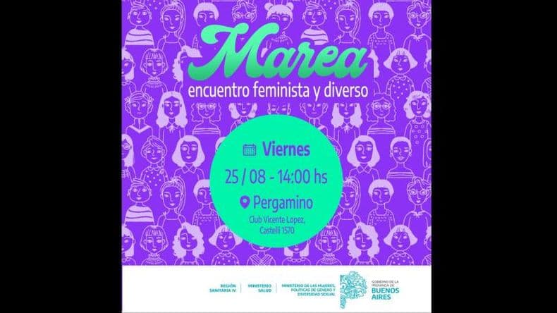El viernes llega a Pergamino la "Marea feminista y diversa"