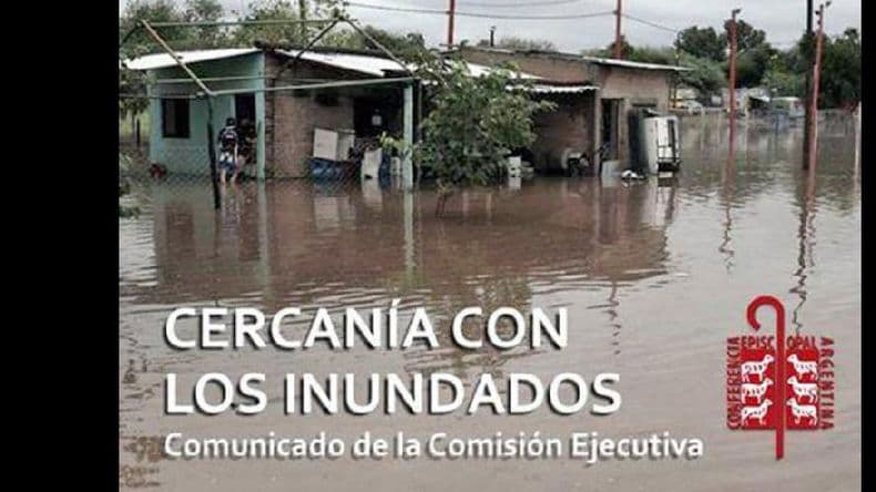 El Episcopado expresó su cercanía con las familias afectadas por las inundaciones