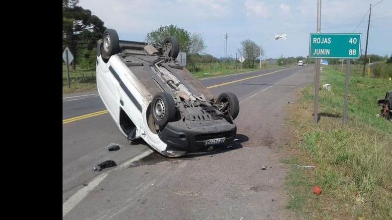 Chocaron dos vehículos en el cruce de las rutas Nº 32 y Nº 188
