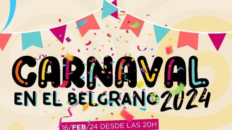 Este viernes será el "Carnaval en el Belgrano"