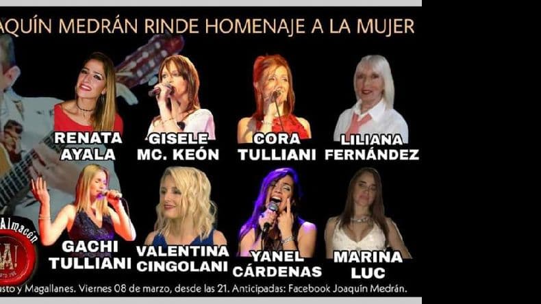 Joaquín Medrán rendirá homenaje a la mujer