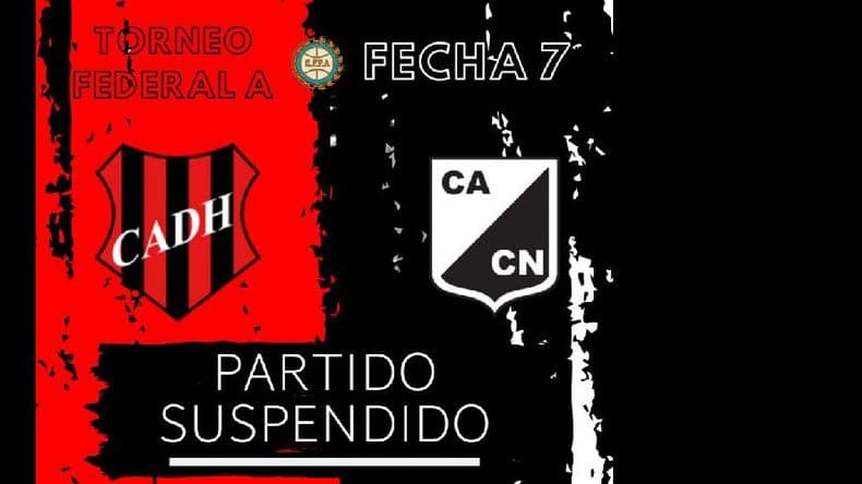 Será reprogramado Douglas Haig-Central Norte por el Torneo Federal A