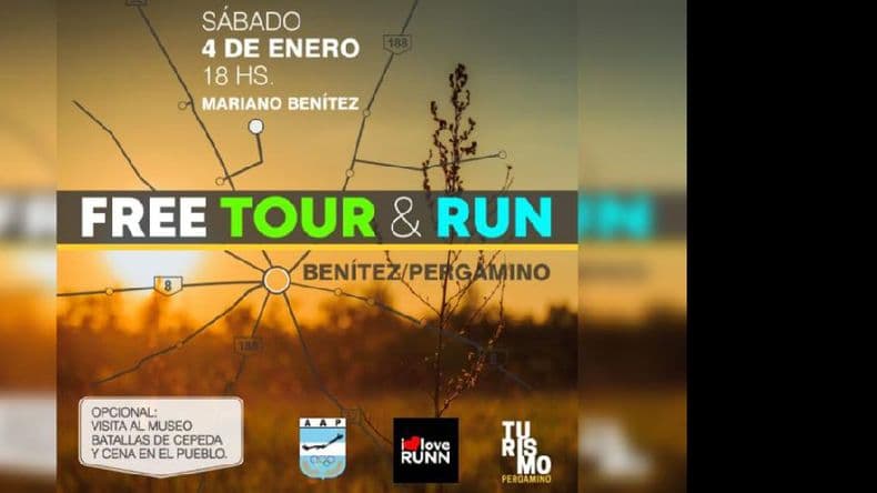 Turismo en zapatillas: Free Tour & Run en Mariano Benítez