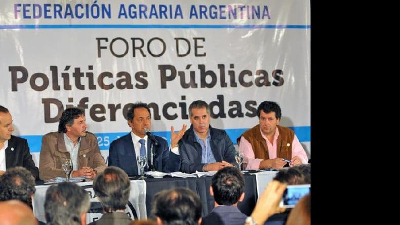 Diferencias en las propuestas para el campo entre Scioli y los candidatos de la oposición