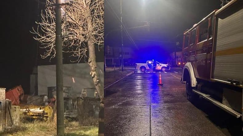El incendio de un transformador de energía eléctrica dejó un sector de la zona sur sin luz