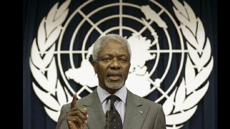 Murió ayer Kofi Annan, exsecretario general de la ONU y Nobel de la Paz