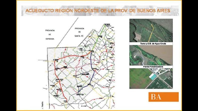 Acueducto regional noroeste: un equipo de profesionales relevó ayer la ciudad