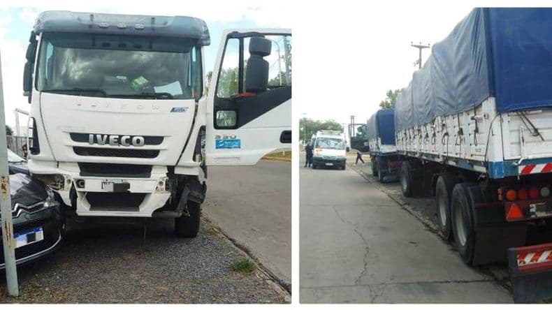 Un transportista falleció por un paro cardiorespiratorio y el camión terminó chocando a varios vehículos