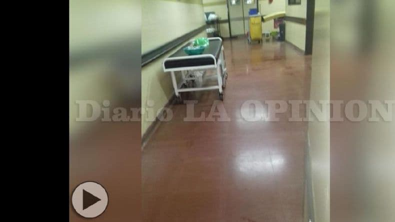 Lluvias: un problema en el techo del Hospital no afectó ningún servicio