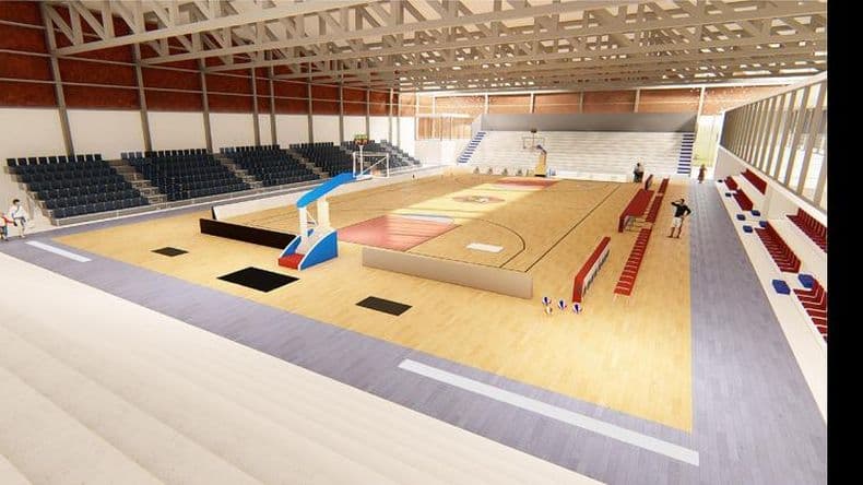 Avanza la obra del Micro Estadio Cubierto