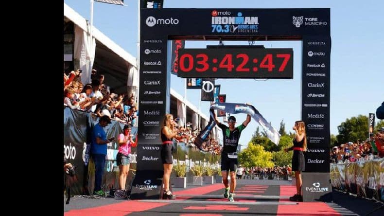 Cuatro triatletas pergaminenses en el Ironman de Buenos Aires