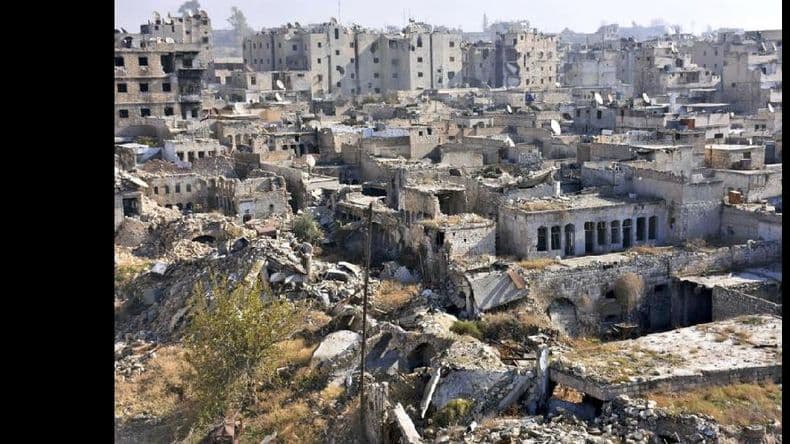 El ejército de Siria volvió a bombardear barrios de Alepo