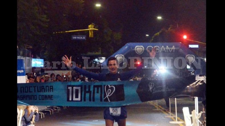 Oscar Cabral triunfó en el Maratón Pergamino Corre