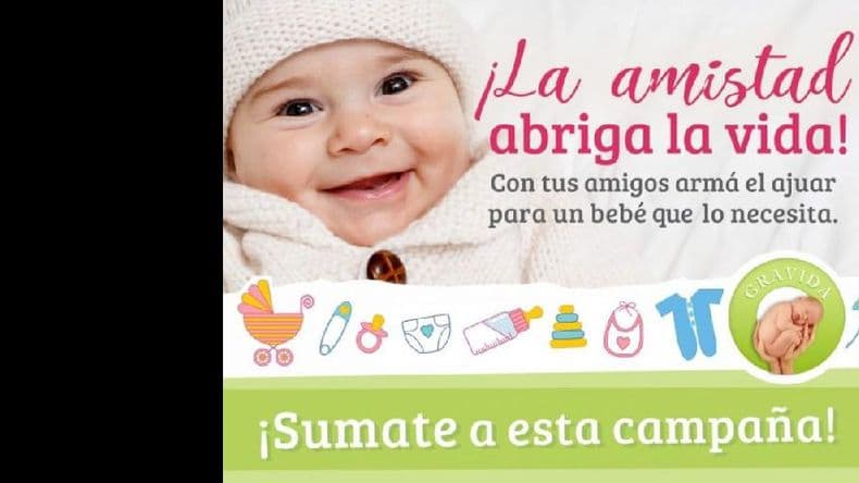 En el Día del Amigo, Grávida propone una campaña para armar el ajuar de los bebés