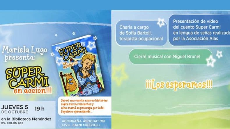 Mariela Lugo presenta "Super Carmi en acción"