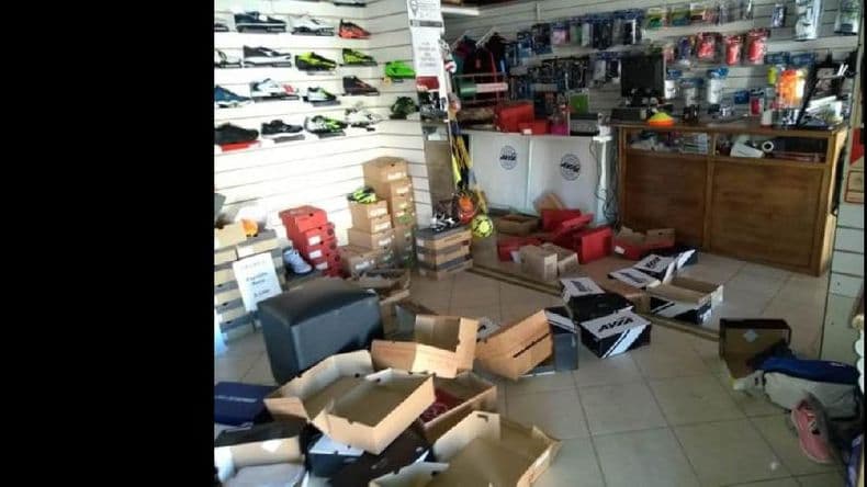 Robaron mercadería por 300 mil pesos en el local Pablito Biglieri Deportes