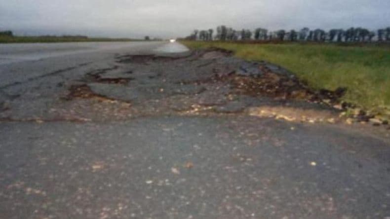Martínez: "Si Vialidad nos permite, haríamos obras para reparar un tramo de la ruta Nº 188"