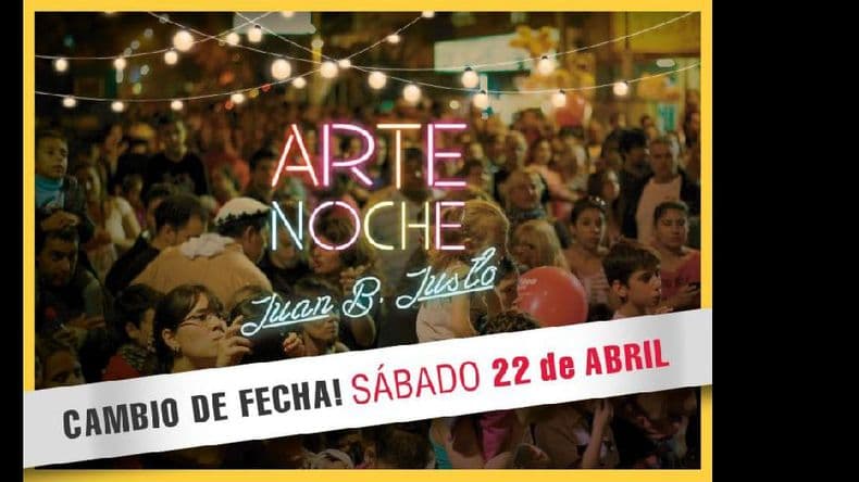 Se postergó Arte Noche, será el sábado 22