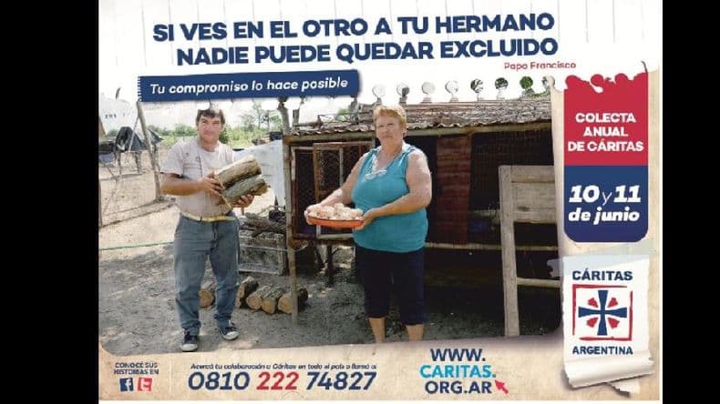 Comenzó la campaña de Cáritas