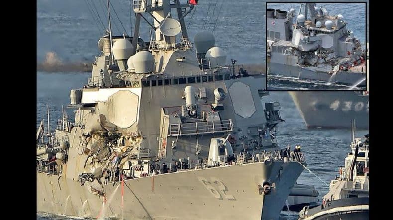 Continúa la búsqueda de 7 marinos tras el choque de dos buques en el mar de Japón