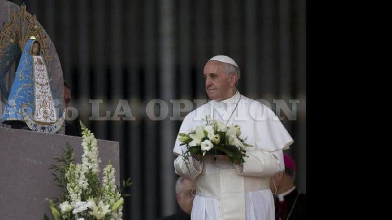 La imagen de la Virgen del Luján bendecida por el Papa llega a Pergamino